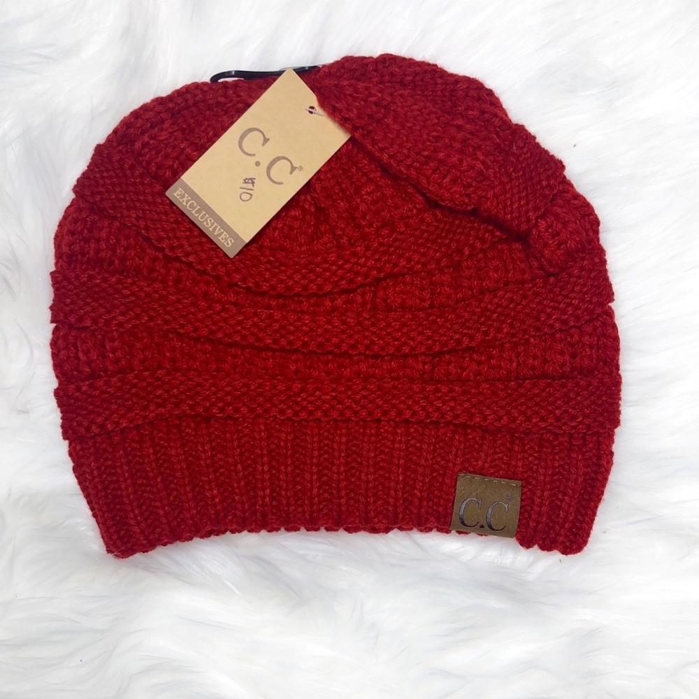 Red CC Beanie